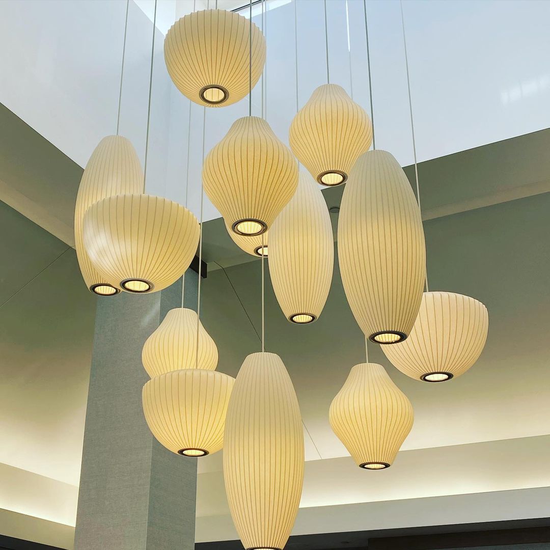 Elegant Bubble Mulberry Silk Pendant Lamp - Luxurious Lighting