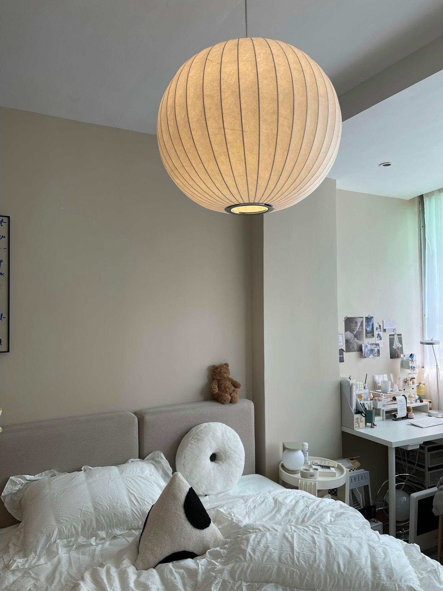 Elegant Bubble Mulberry Silk Pendant Lamp - Luxurious Lighting