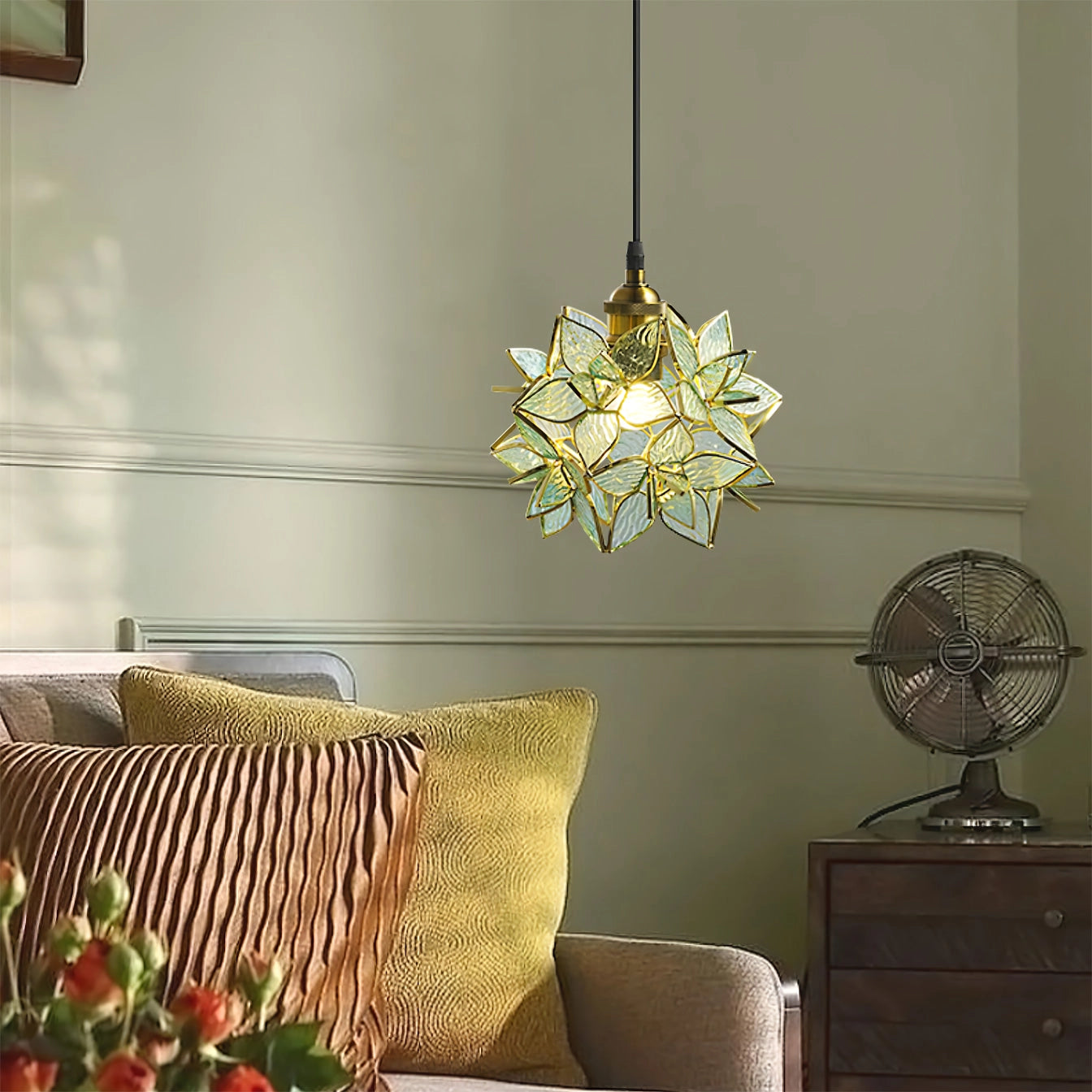 Elegant Capiz Pendant Light - Eco-Friendly, Handcrafted Design