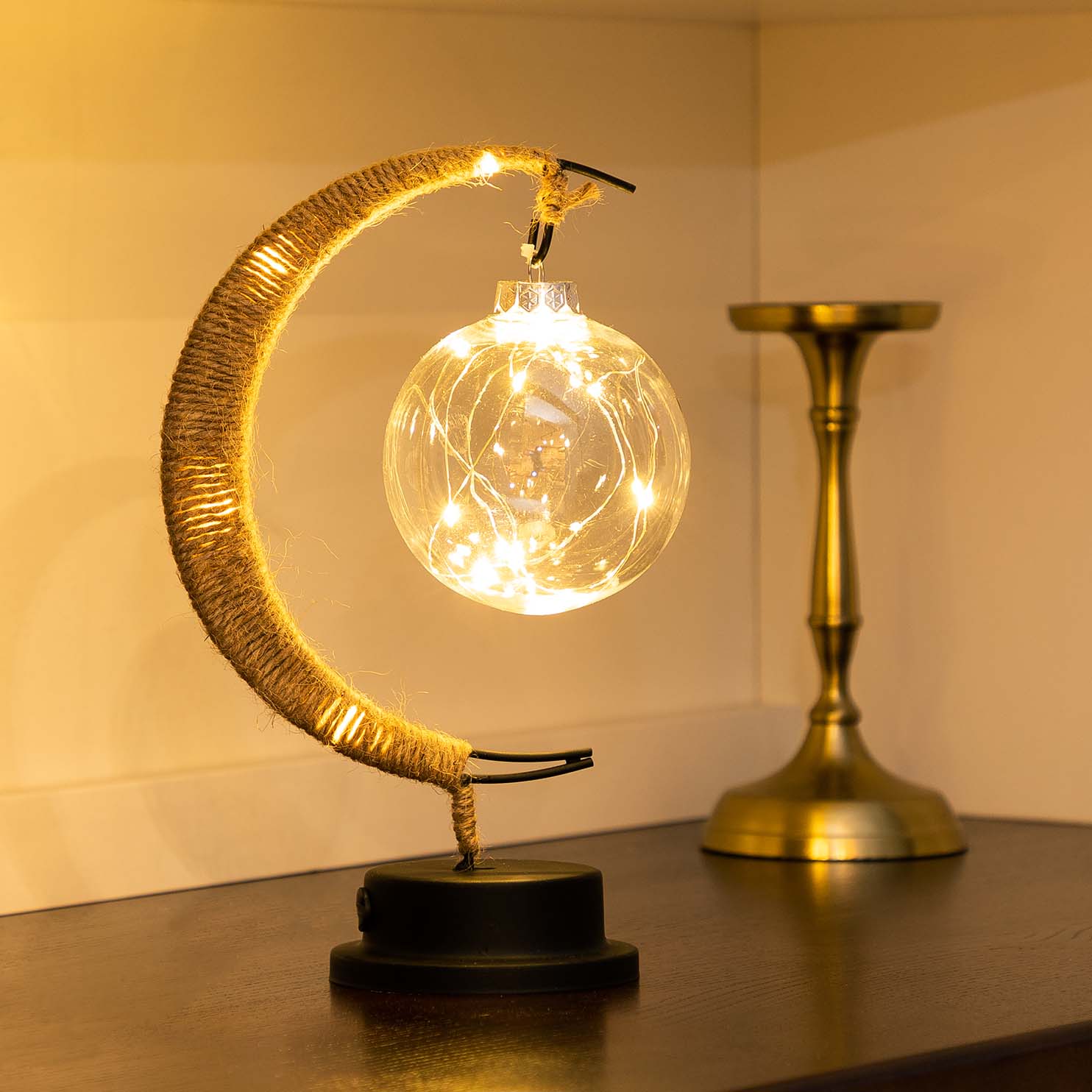 Illumix - Enchanta | Magical Moonlight Table Lamp - Table Lamp - Golden shine / Warm light