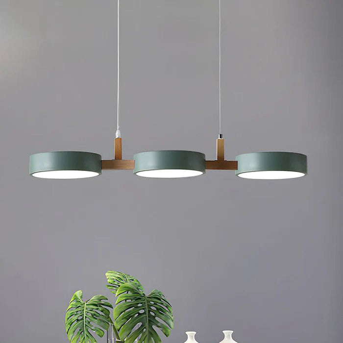 Nordic Multi-Light Metal Cylinder Pendant - Modern Elegance