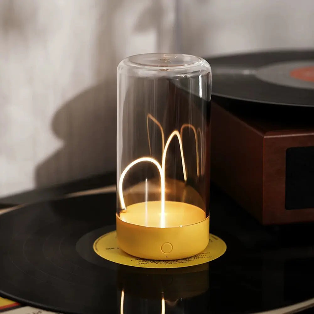 Illumix - MagniGlow Lamp | Modern Magnetic Mini Table Lamp - Table Lamp - Yellow / D7cm*H14.5cm