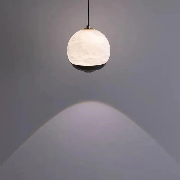 Illumix - Marbela | Nordic Marble Alabaster Pendant Lamp - Pendant Lamp - Black