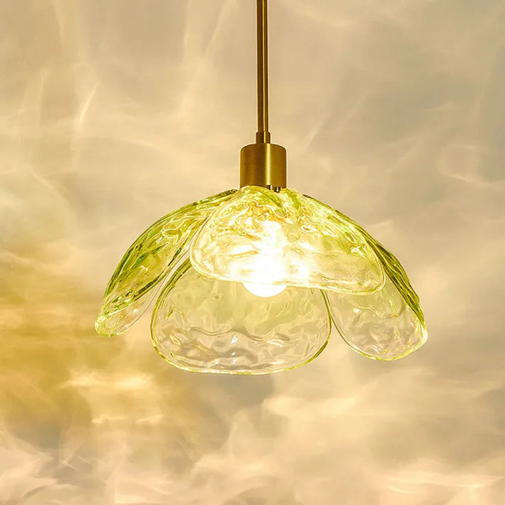 Elegant Creative Flower Petal Bedside Pendant Light - Unique Design