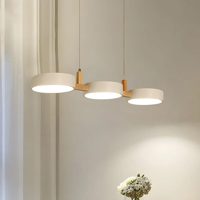 Nordic Multi-Light Metal Cylinder Pendant - Modern Elegance