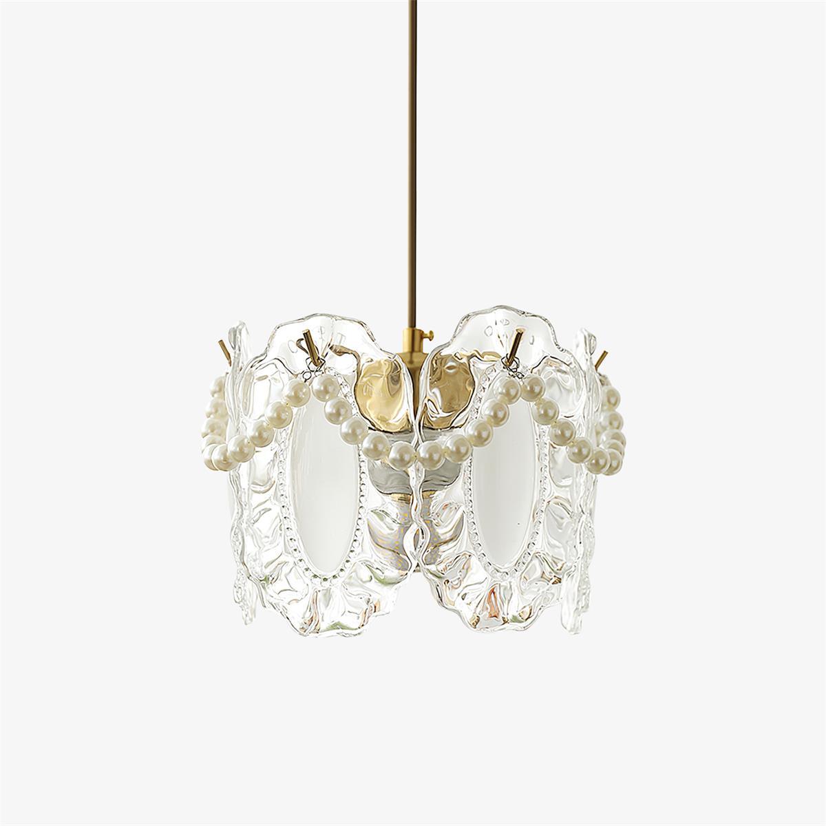 Elegant Floral Glass Pendant Lamp - Unique Home Lighting Solution