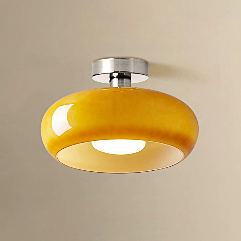 Vintage Round Glass Ceiling Lights - Elegant Illumination for Any Space