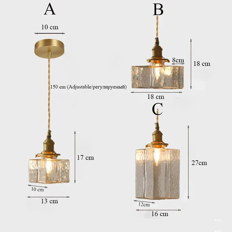 Fatima Modern Retro Glass Pendant Light - Stylish & Unique