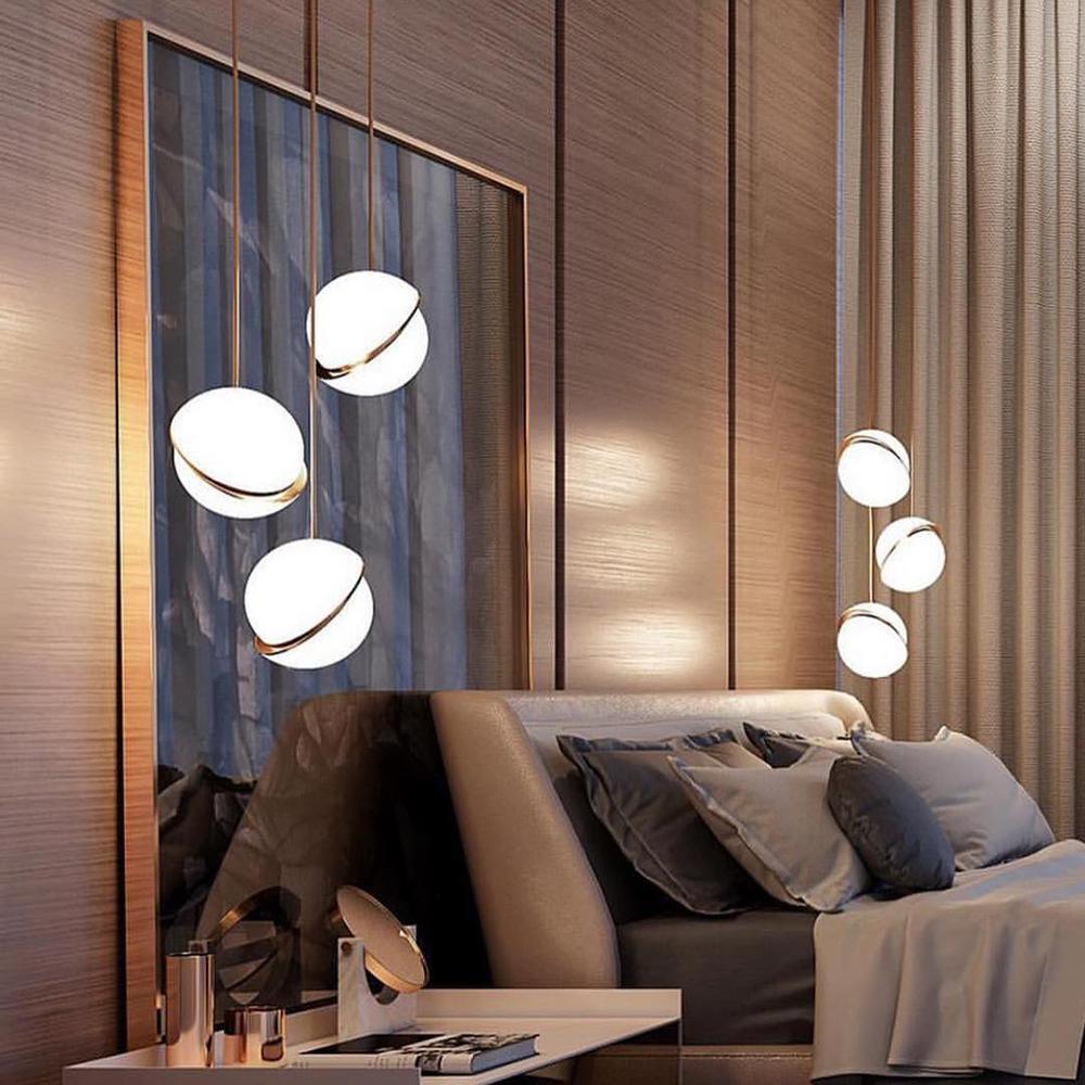 Elegant Crescent Pendant Lamp - Modern Design & Soft Illumination