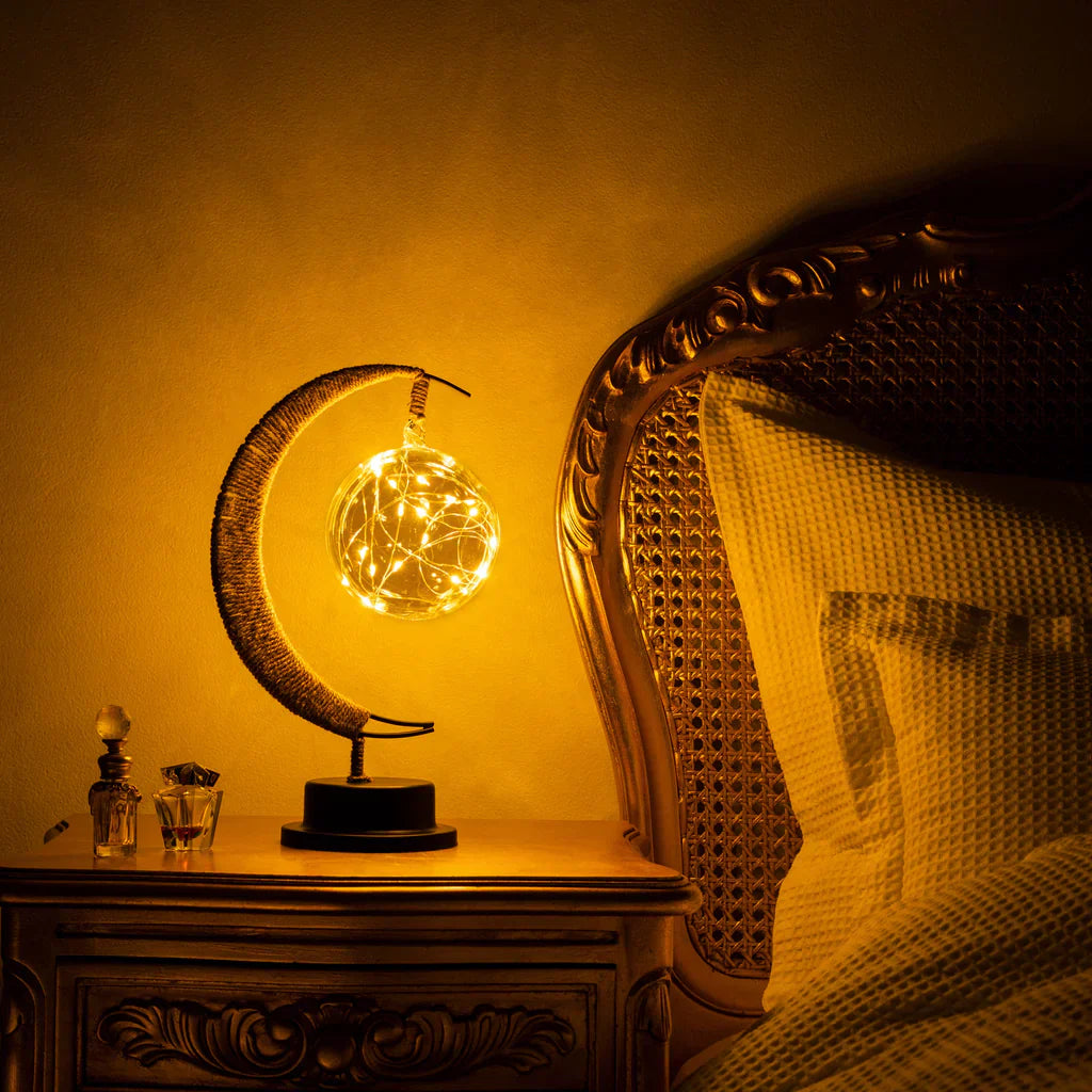 Illumix - Enchanta | Magical Moonlight Table Lamp - Table Lamp - Golden shine / Warm light