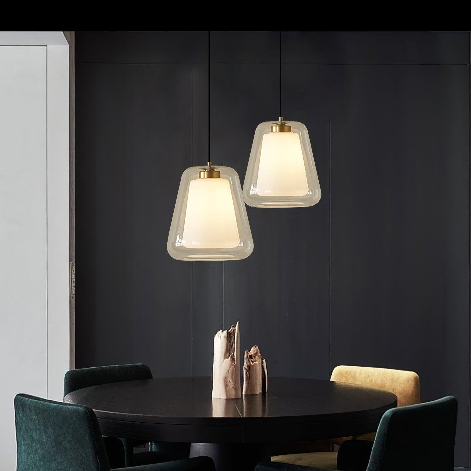 Illumix - Lucendo | Elegant Pendant Light, Soft Glow, Modern Design - Pendant light - Gold & Transparent