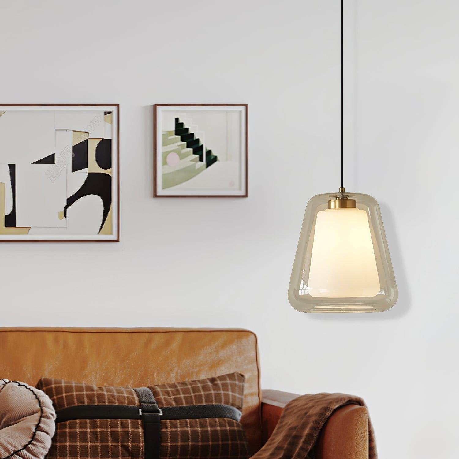 Illumix - Lucendo | Elegant Pendant Light, Soft Glow, Modern Design - Pendant light - Gold & Transparent