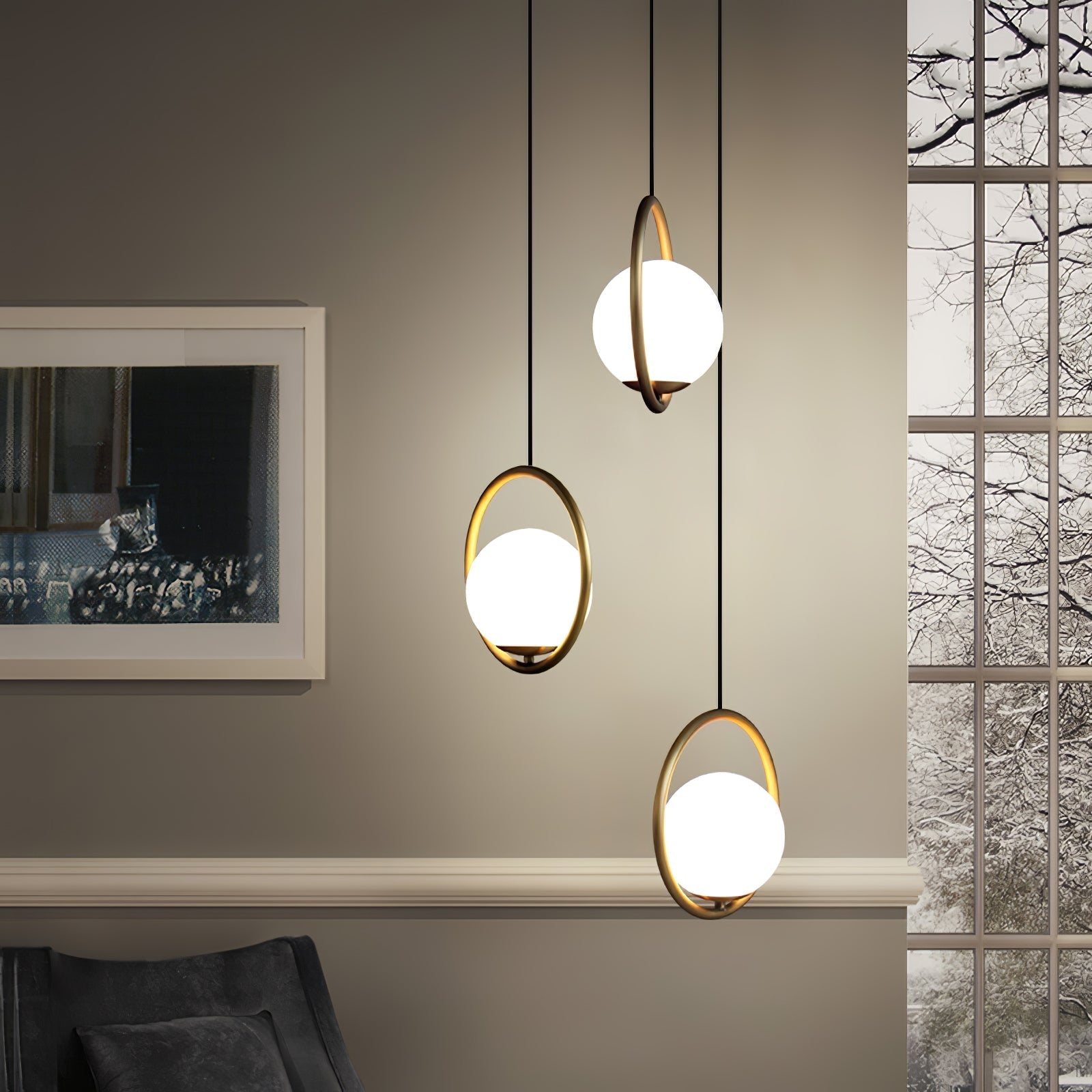 Lunara | Elegant Pendant Lamp | Contemporary Design - Illumix