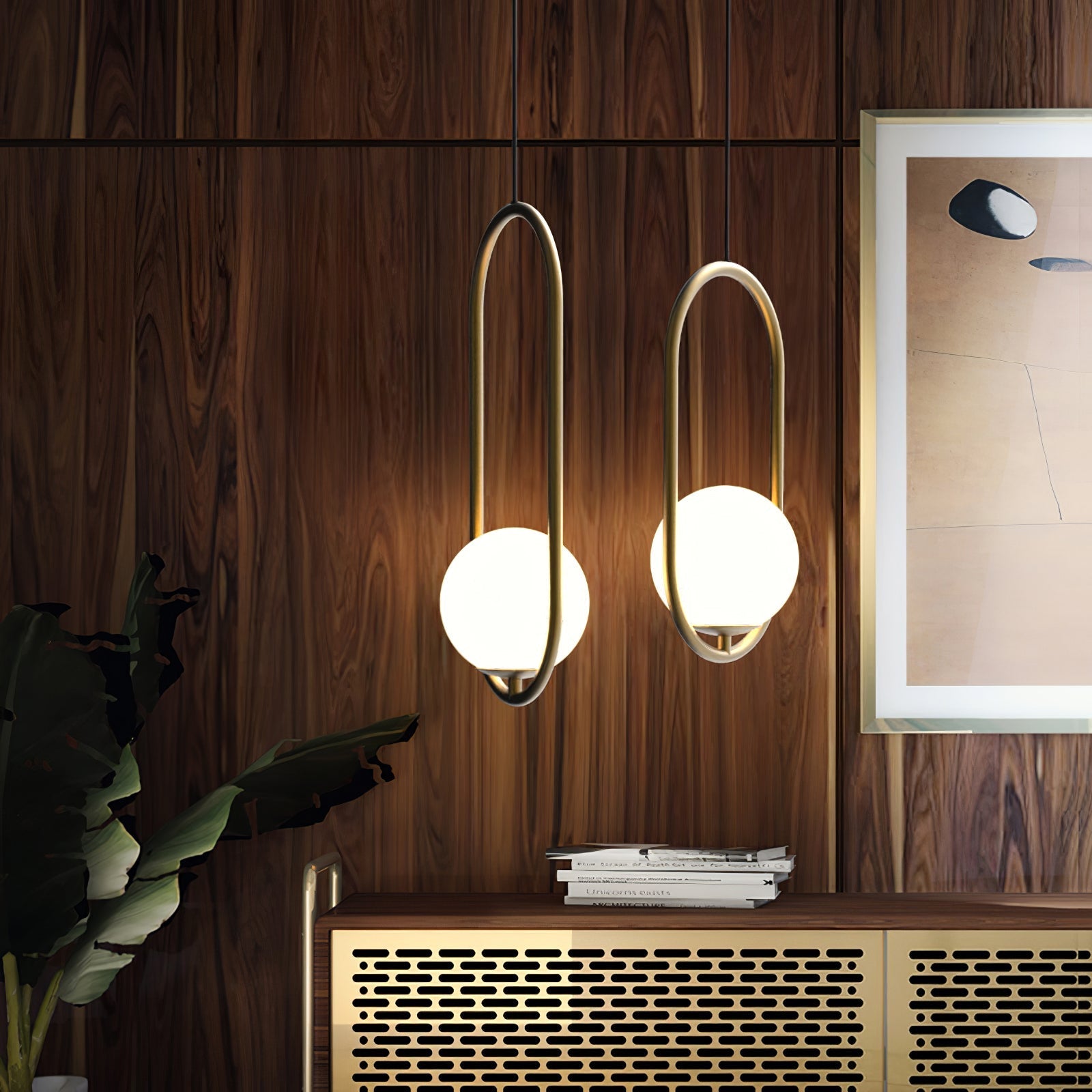 Illumix - Lunara | Elegant Pendant Lamp | Contemporary Design - Pendant light - Dia 25cm / Gold