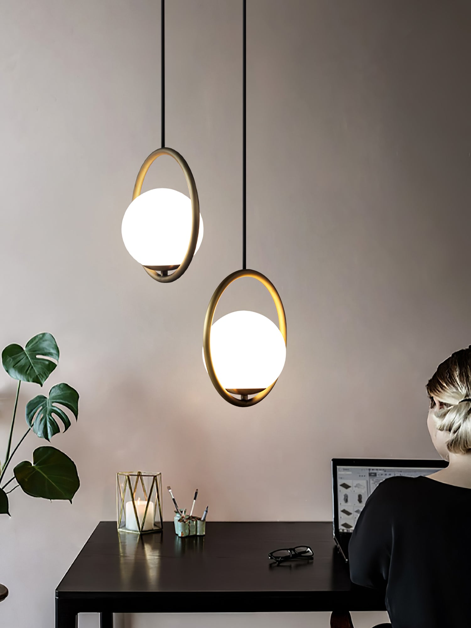 Lunara | Elegant Pendant Lamp | Contemporary Design - Illumix