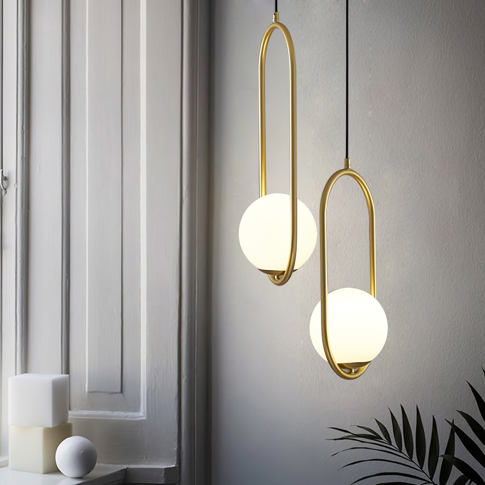 Illumix - Lunara | Elegant Pendant Lamp | Contemporary Design - Pendant light - Dia 25cm / Gold