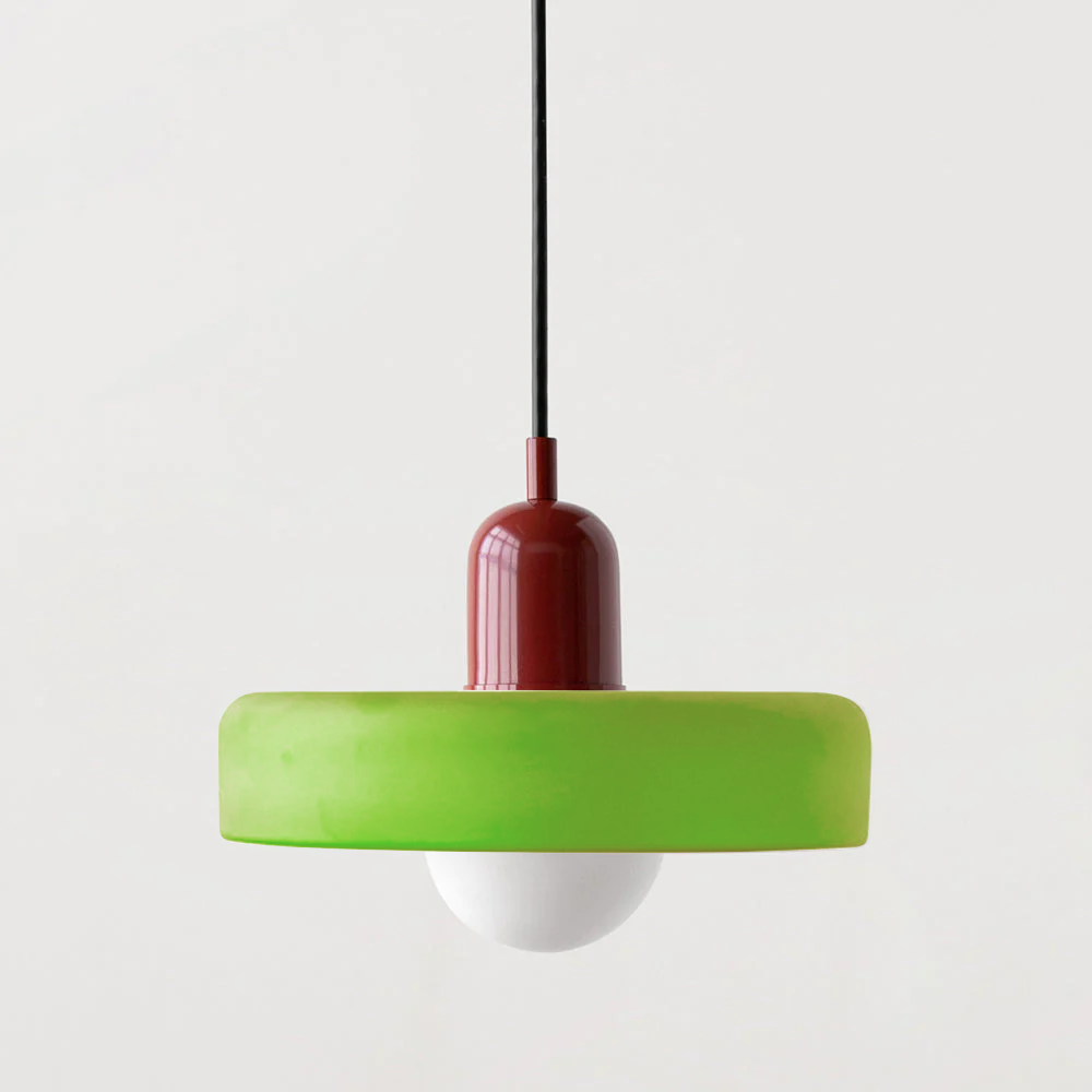 Elegant Bauhaus Glass Art Pendant Light for Kitchen Islands