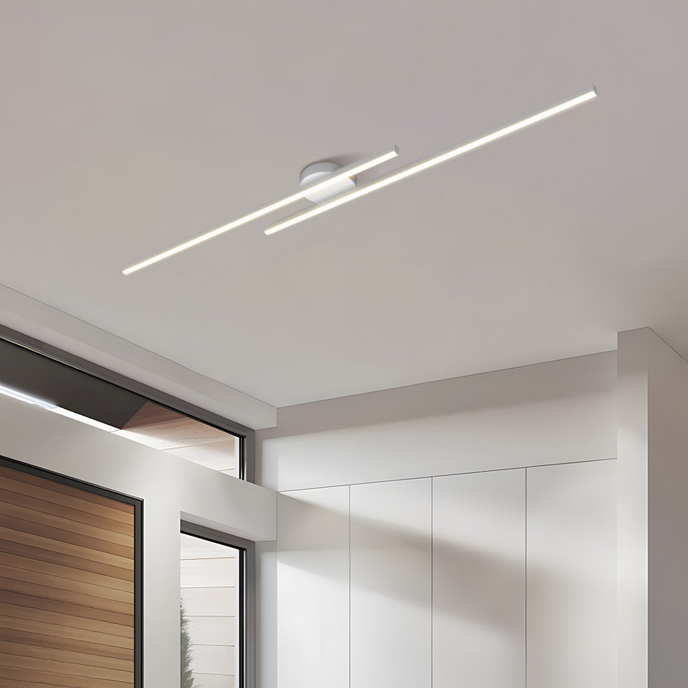 Variant image for Modern LED Flush Mount Ceiling Light Fixture – Aluminum Design for Living Room, Bedroom, and Hallway, 60/90/120 cm Options-2