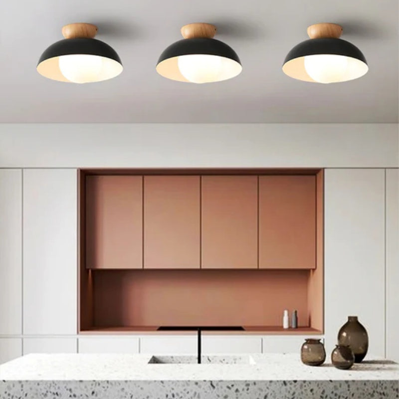 Modern Minimalist Semi-Flush Mount Ceiling Light - Sleek Design