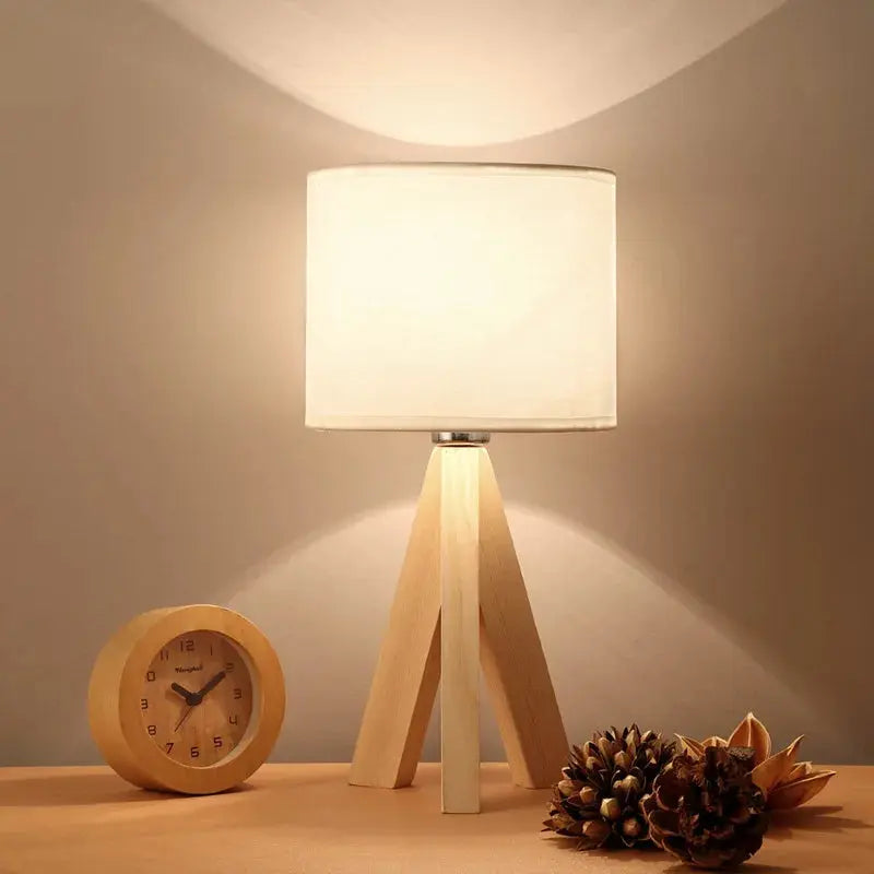 WoodEssence - Modern Wooden Table Lamp Illumix