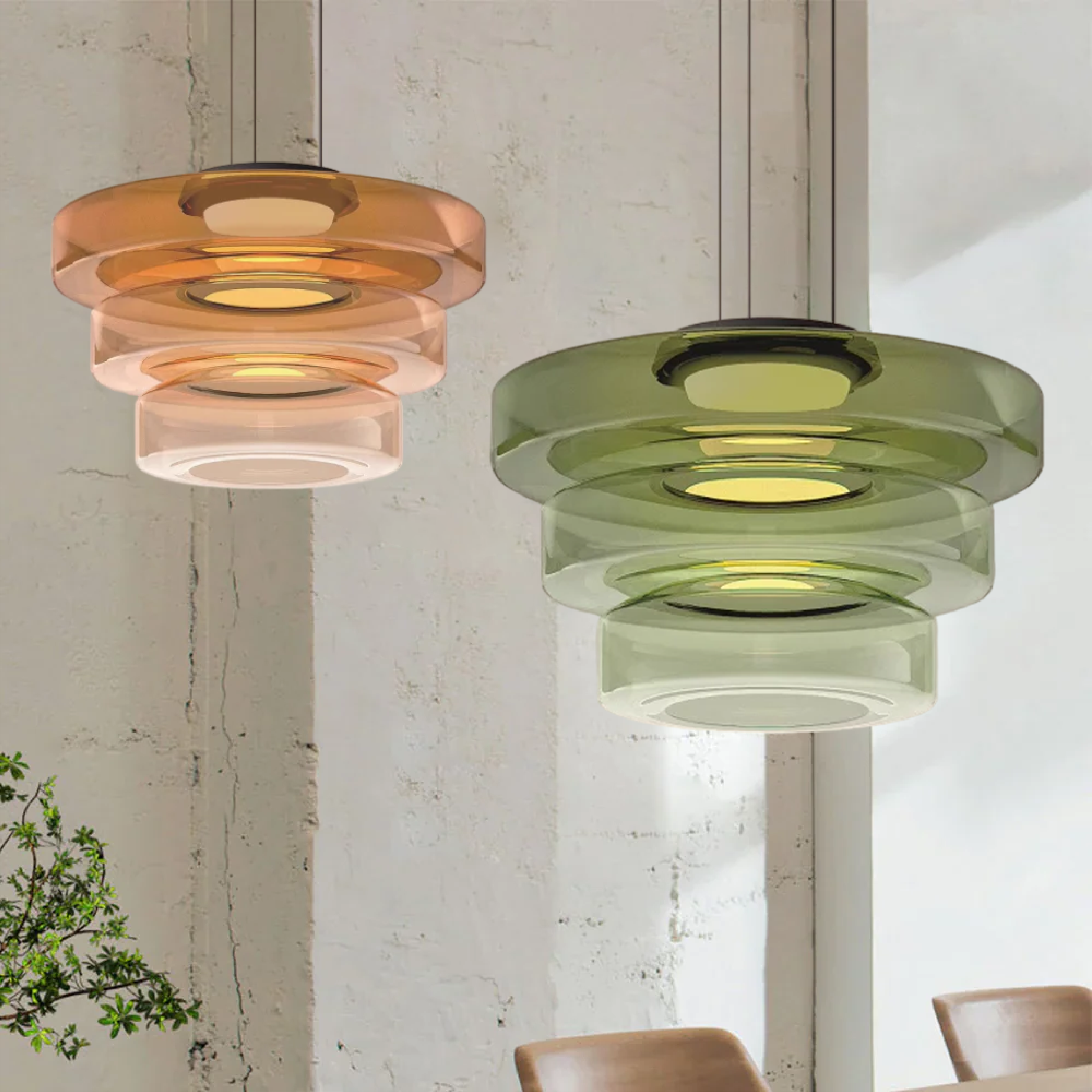 Elegant Bauhaus Glass Pendant Light - Timeless Design & Style