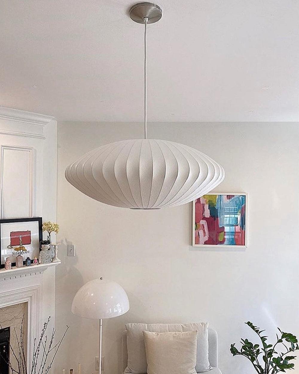 Elegant Bubble Mulberry Silk Pendant Lamp - Luxurious Lighting