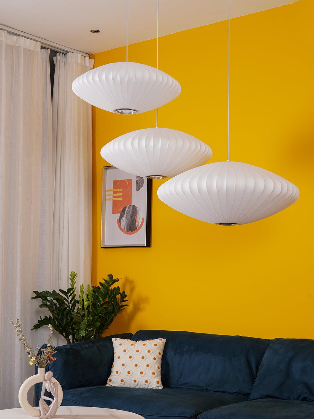 Elegant Bubble Mulberry Silk Pendant Lamp - Luxurious Lighting