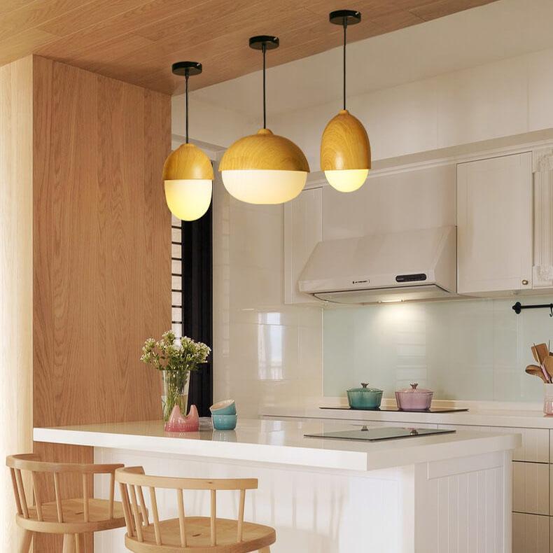 Modern Beige 1-Light Globe Pendant - Stylish & Versatile Lighting