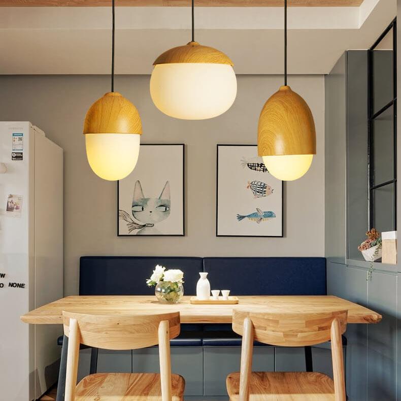 Modern Beige 1-Light Globe Pendant - Stylish & Versatile Lighting