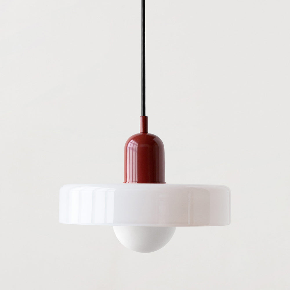 Elegant Bauhaus Glass Art Pendant Light for Kitchen Islands