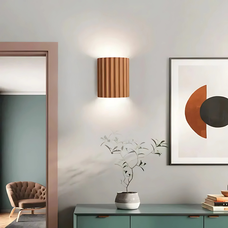 Artiglow | Modern Half-Circle Resin Wall Lamp for Ambient Lighting