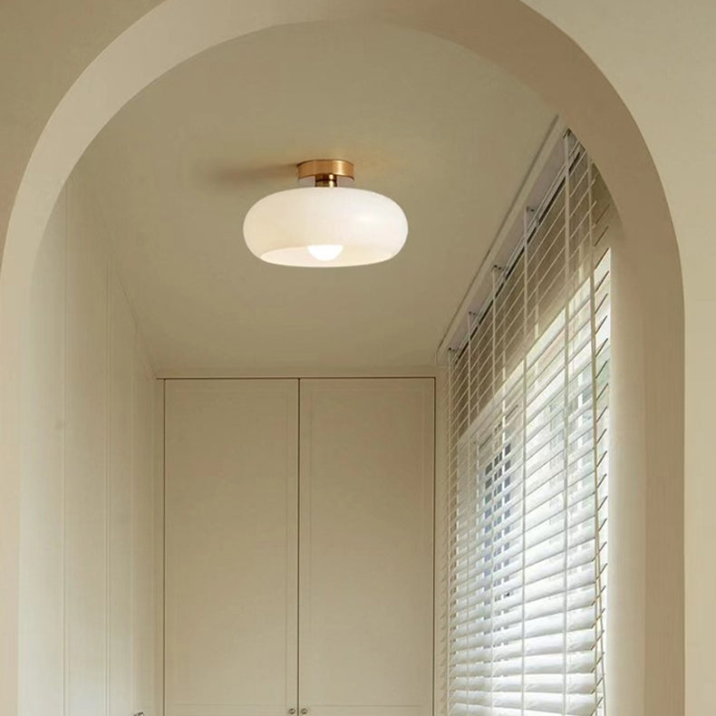 Vintage Round Glass Ceiling Lights - Elegant Illumination for Any Space