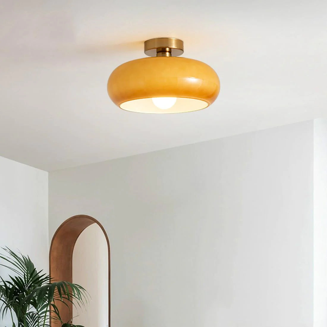 Vintage Round Glass Ceiling Lights - Elegant Illumination for Any Space