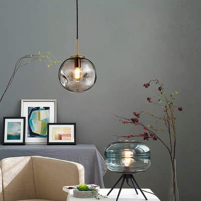 Brikey Glass Spherical Pendant Light - Elegant Modern Lighting