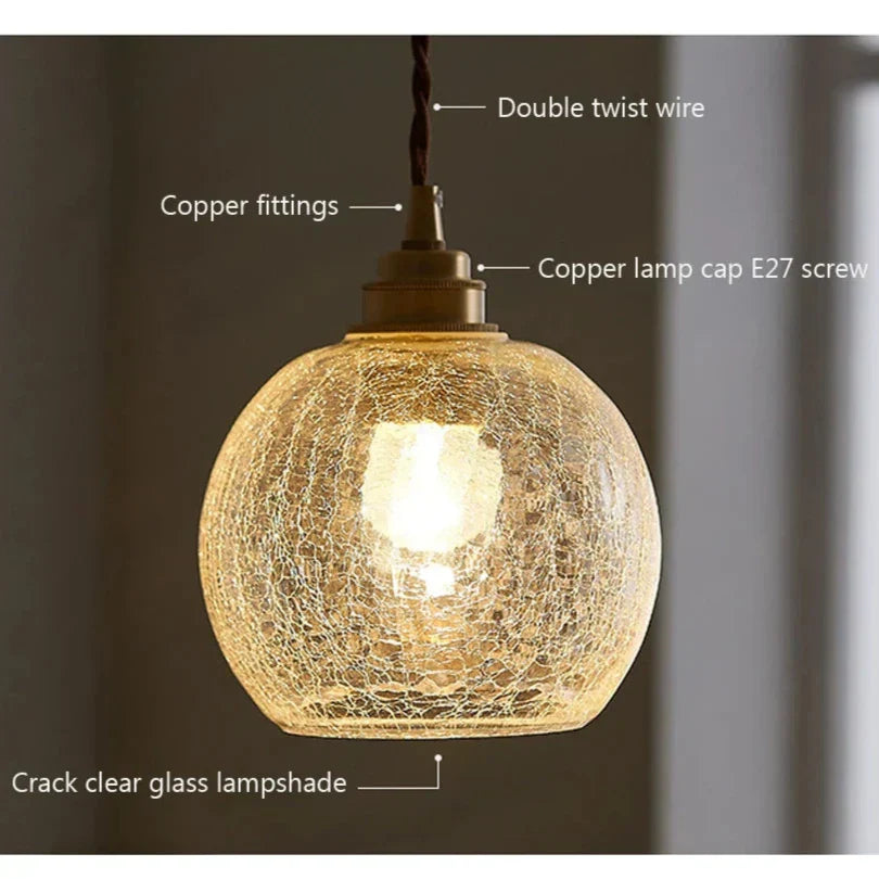 Elegant Crystal Glass Pendant Light - Modern Illumination Design