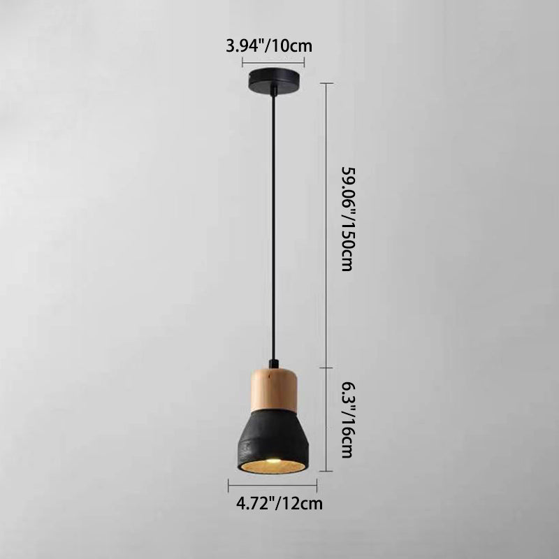 Nordic Cement Tapered Mini LED Pendant Light - Stylish & Eco-Friendly