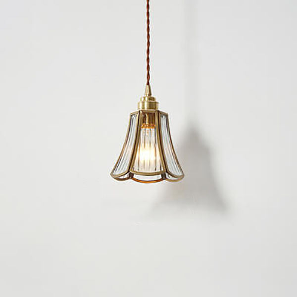 Japanese Vintage Cone Geometric Copper Pendant Light - 1 Light