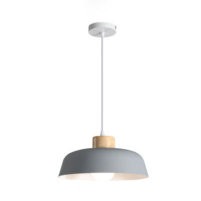 Modern Minimalist Round Aluminum Pendant Light for Dining Rooms