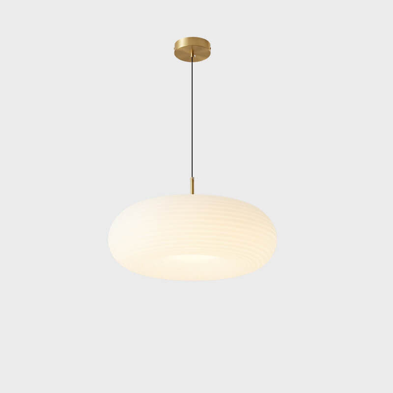 Modern Cream Apple Copper LED Pendant Light - Stylish & Energy-Efficient