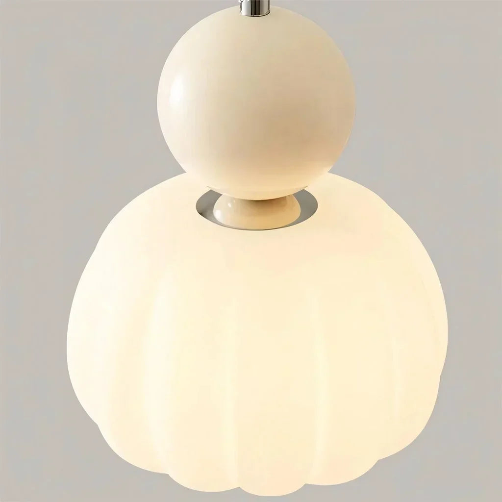 Scout Cream Art Deco Pendant Light - Elegant Vintage Illumination