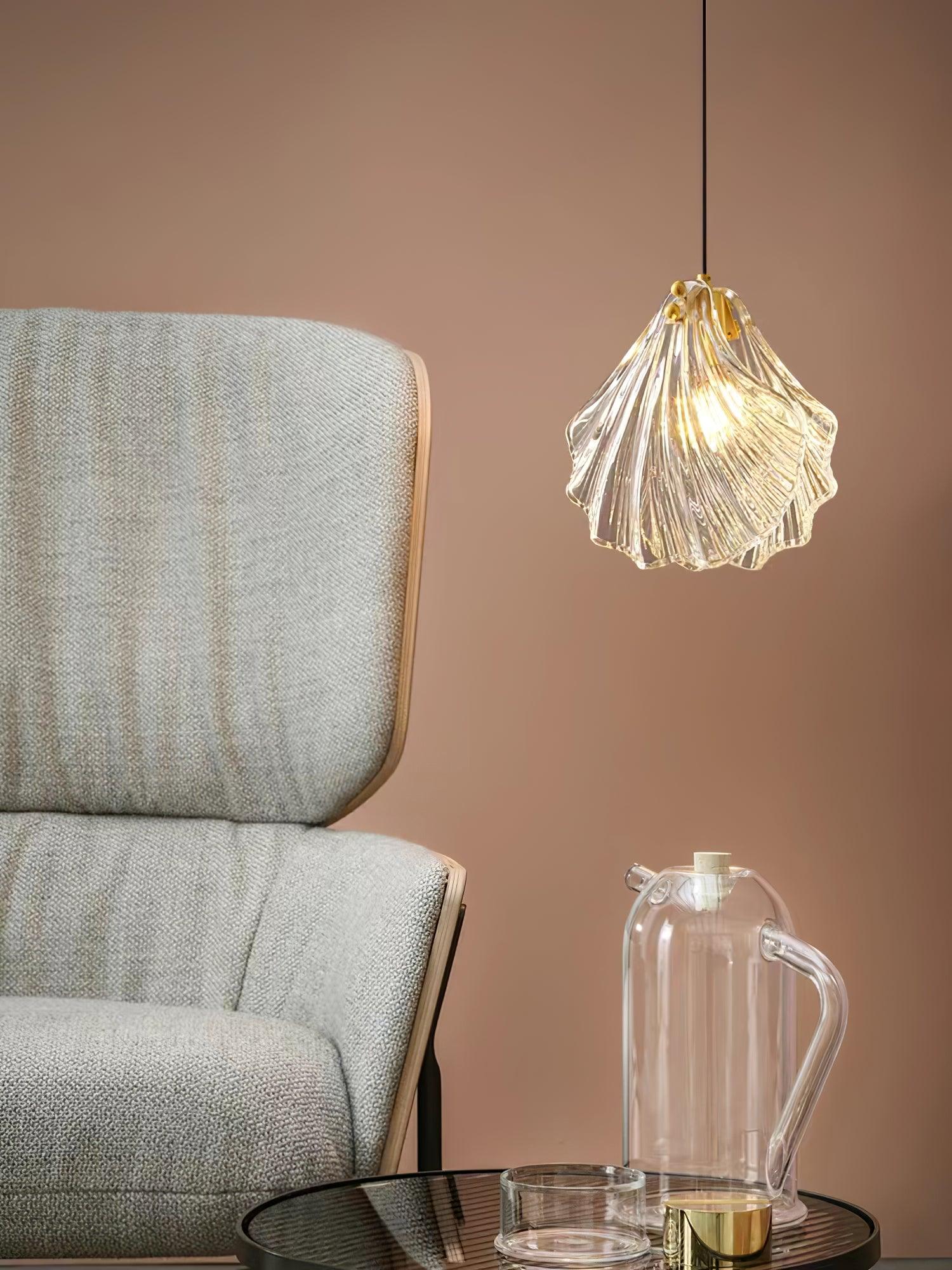 Elegant Shell Mini Pendant Light - Coastal Charm & Modern Design