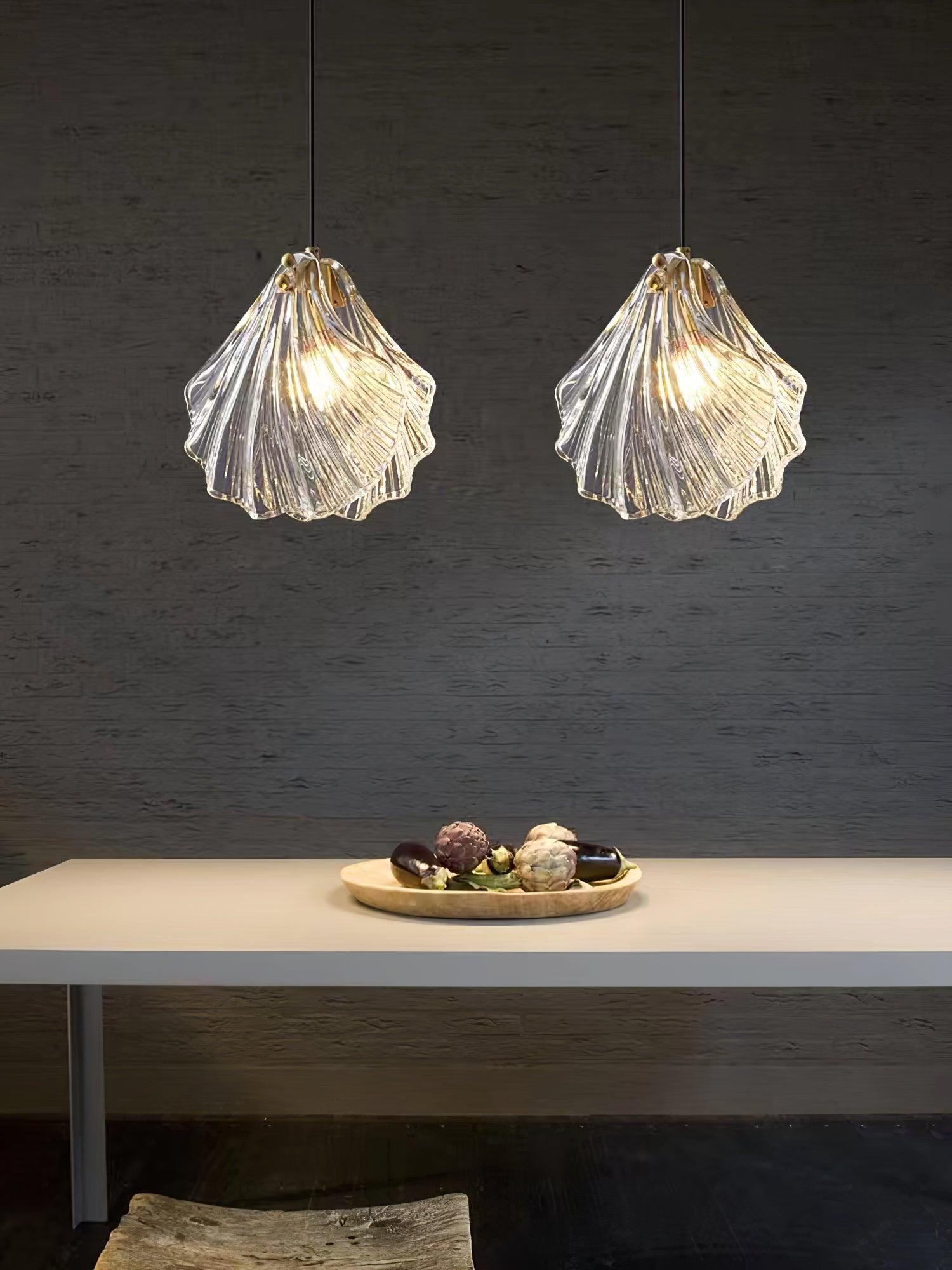 Elegant Shell Mini Pendant Light - Coastal Charm & Modern Design