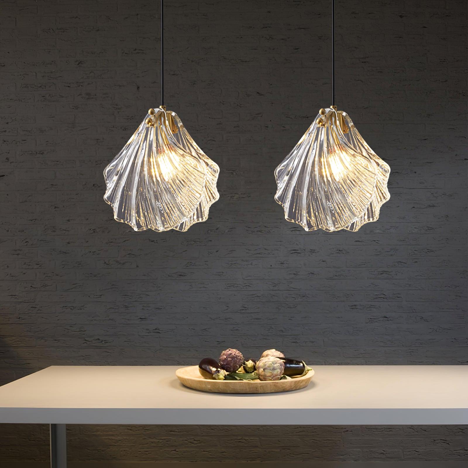 Elegant Shell Mini Pendant Light - Coastal Charm & Modern Design