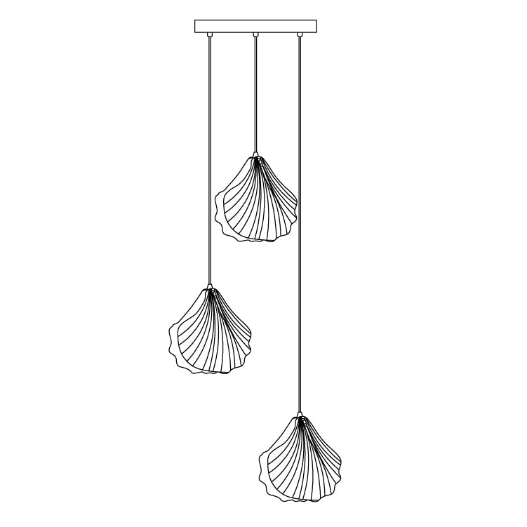 Elegant Shell Mini Pendant Light - Coastal Charm & Modern Design