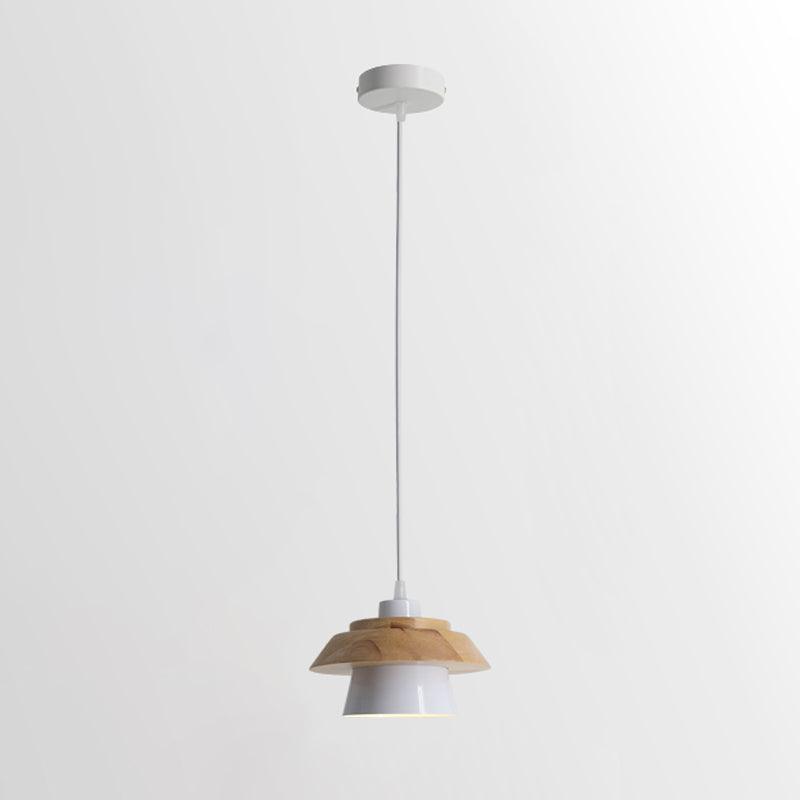 Elegant Stone Wood Pendant Lamp - Unique Design & Warm Ambiance