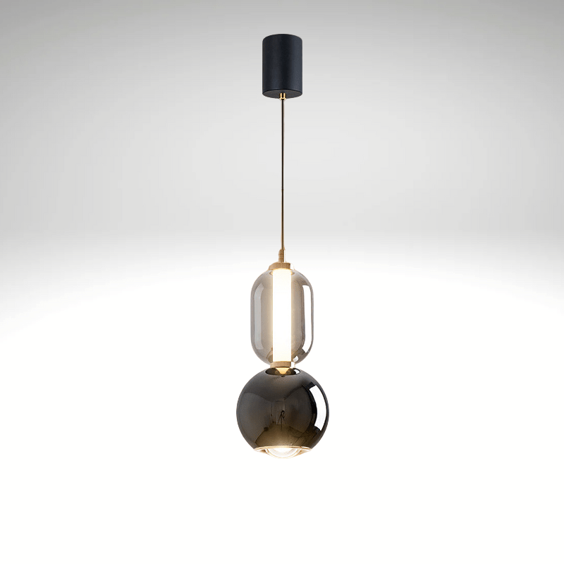 Nordic Creative Iron & Glass Pendant Light - Modern Elegance