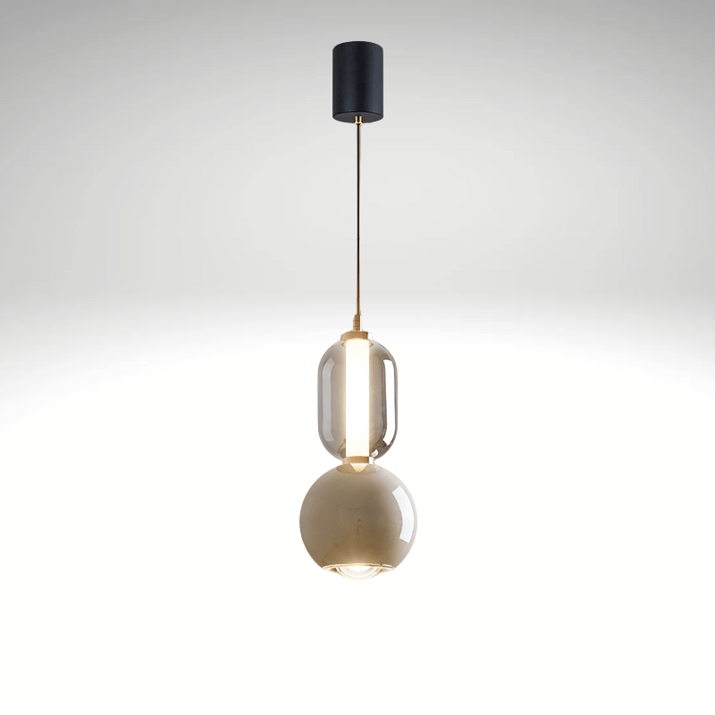 Nordic Creative Iron & Glass Pendant Light - Modern Elegance