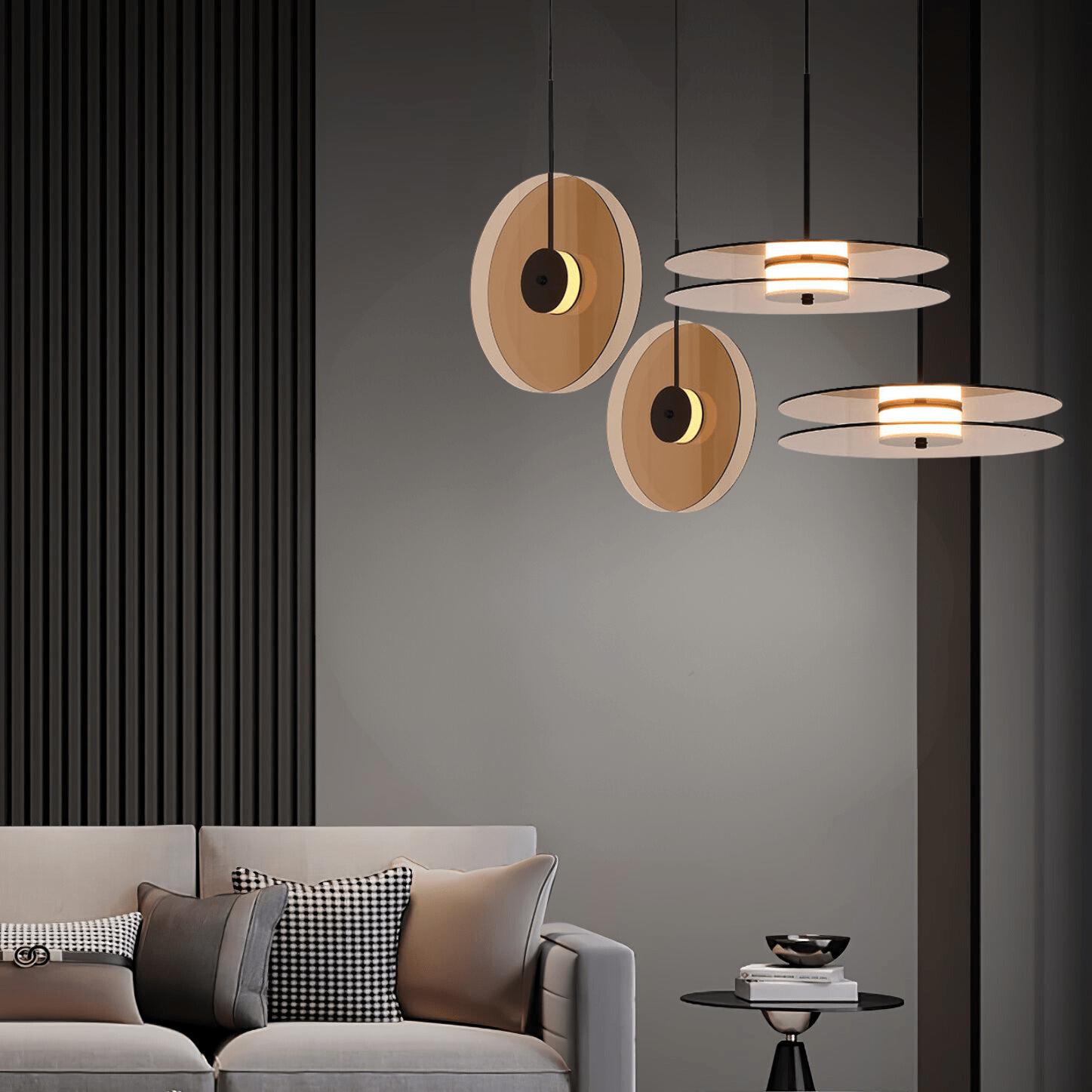 Elegant Cylinder Glass Pendant Light - Modern Home Illumination