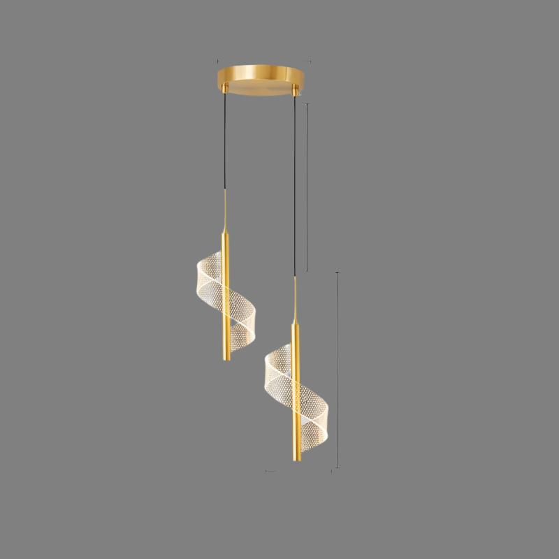 Illumix - Lumisca | Modern LED Pendant Lights - Pendant Light - Gold-2 heads / white light