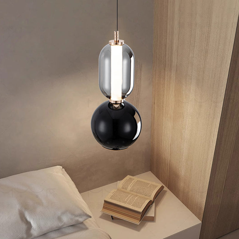 Nordic Creative Iron & Glass Pendant Light - Modern Elegance